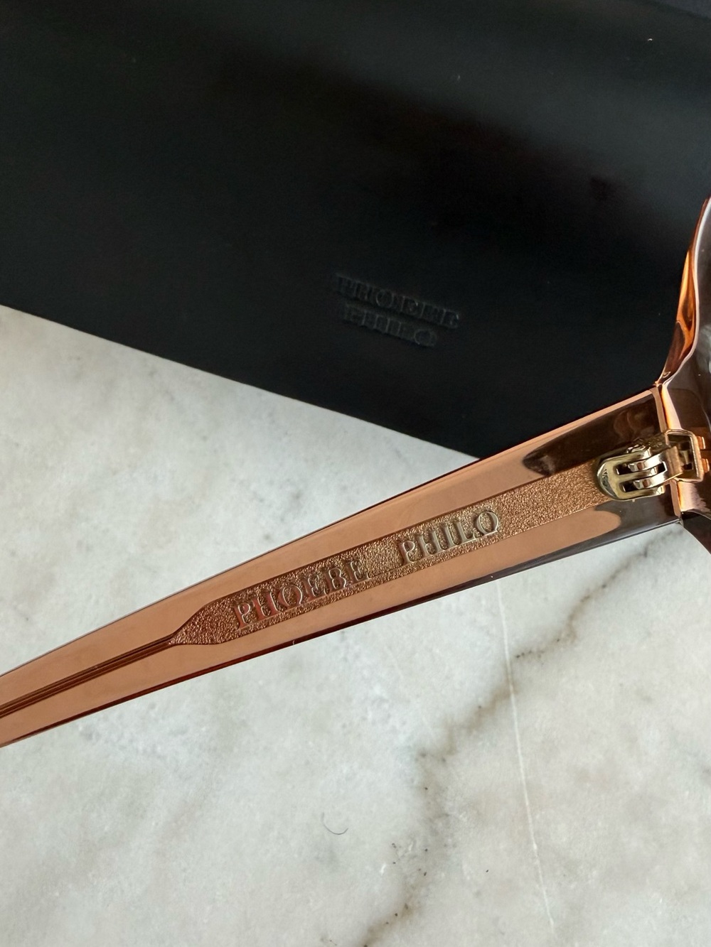Phoebe Philo “BLISS” Oversized Round Sunglasses in Light Brown—BRAND NEW - Picture 5 of 8